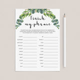 Botanical Birthday Party Game For Women Printable by LittleSizzle