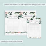 Summer Wedding Alphabet Game Printable