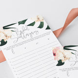 Bridal Shower Scattergories Game Printable Summer Theme