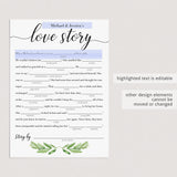 Huge Bridal Shower Games Bundle Greenery Theme