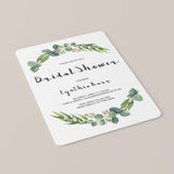 Eucalyptus Bridal Shower Invitation Template