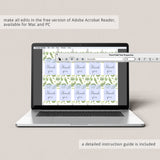 Botanical Favor Tag Editable Template