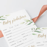 Gender neutral baby shower prediction game by LittleSizzle