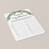 Botanical Birthday Party Game For Women Printable