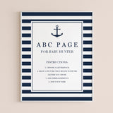 Instant download ABC baby shower game by LittleSizzle