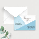 Boy Baby Shower Book Request Card Printable by LittleSizzle