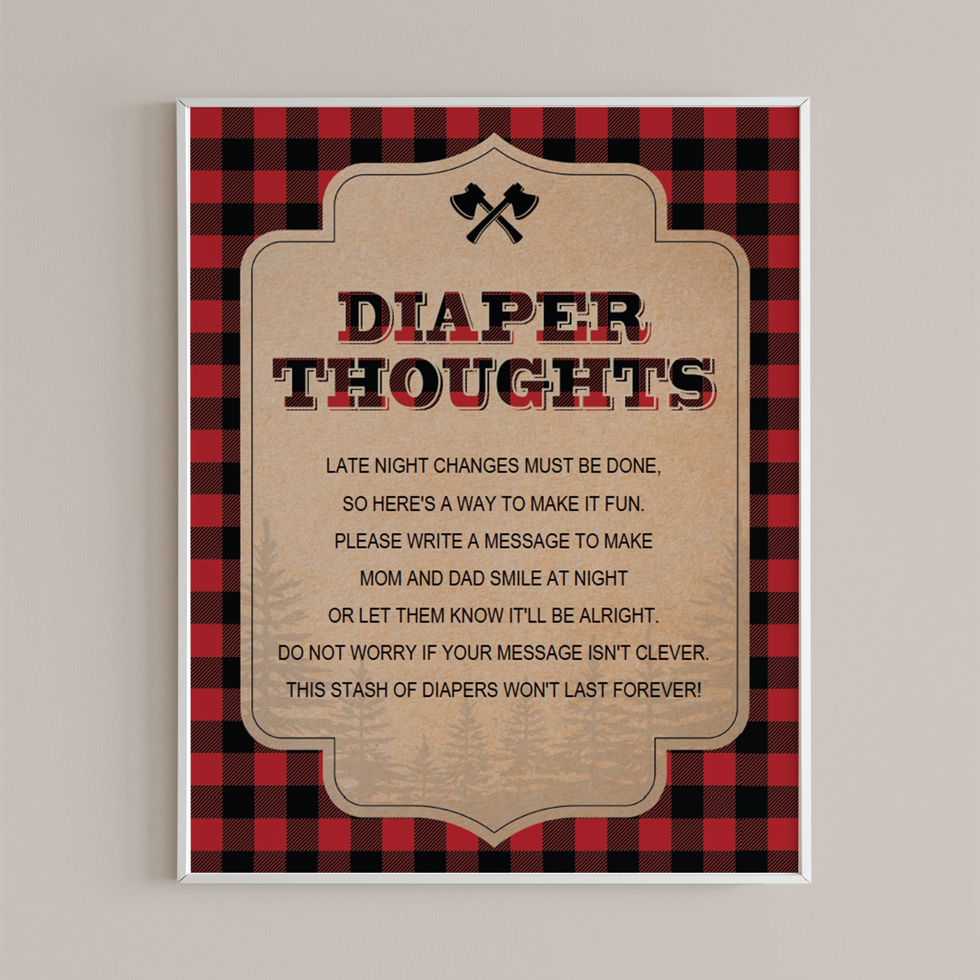 Funny baby shower activity late night diapers by LittleSizzle