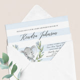Elephant boy baby shower invitations by LittleSizzle