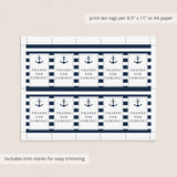 Nautical Party Supplies Printable