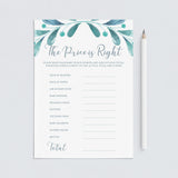 Winter Themed Baby Shower Games Bundle Printable