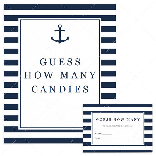 Nautical guessing game printable by LittleSizzle