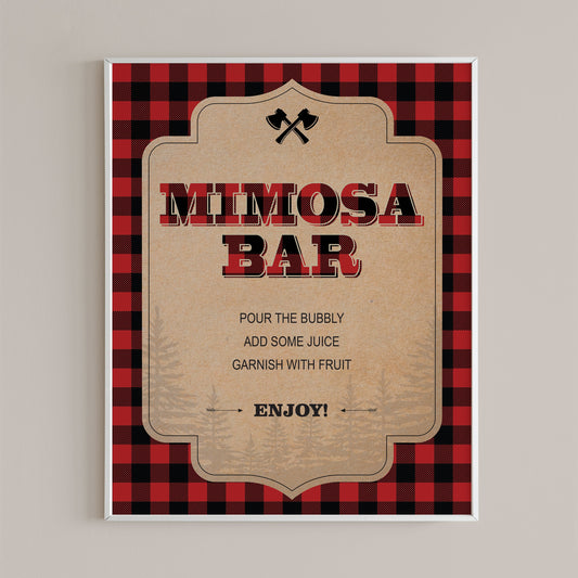 Printable Mimosa Bar sign rustic by LittleSizzle
