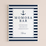 Momosa bar sign for boy baby shower download by LittleSizzle