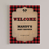 Forest Party Welcome Sign Template