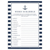 Baby Word Scramble game for baby shower by LittleSizzle