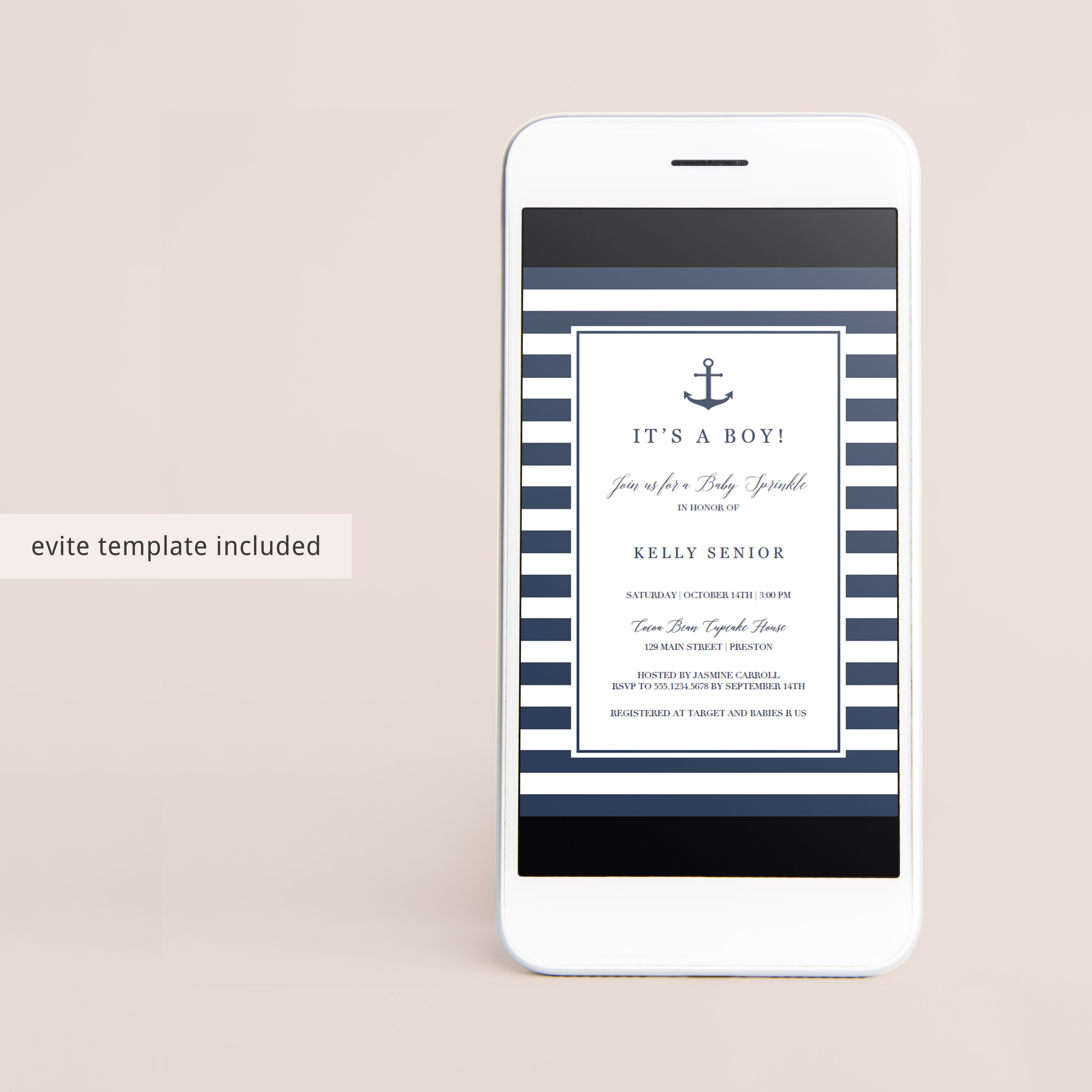 Its a boy baby sprinkle invitation printable instant download by LittleSizzle