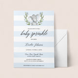 Blue Baby Sprinkle Invitation Set Templates
