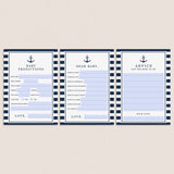 Nautical Baby Shower Games Printable & Virtual