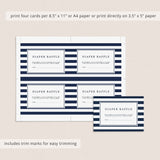 Nautical Baby Sprinkle Invitation Set Template Download