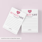 Post Breakup Bucket List Cards Printable