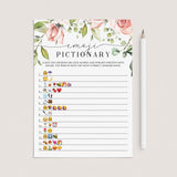 bridal emoji pictionary game printables by LittleSizzle