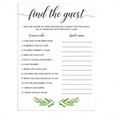 editable bridal shower find the guest template by LittleSizzle