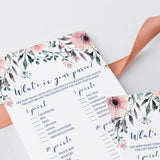 Pink Bridal Shower Purse Raid Game Printable Download