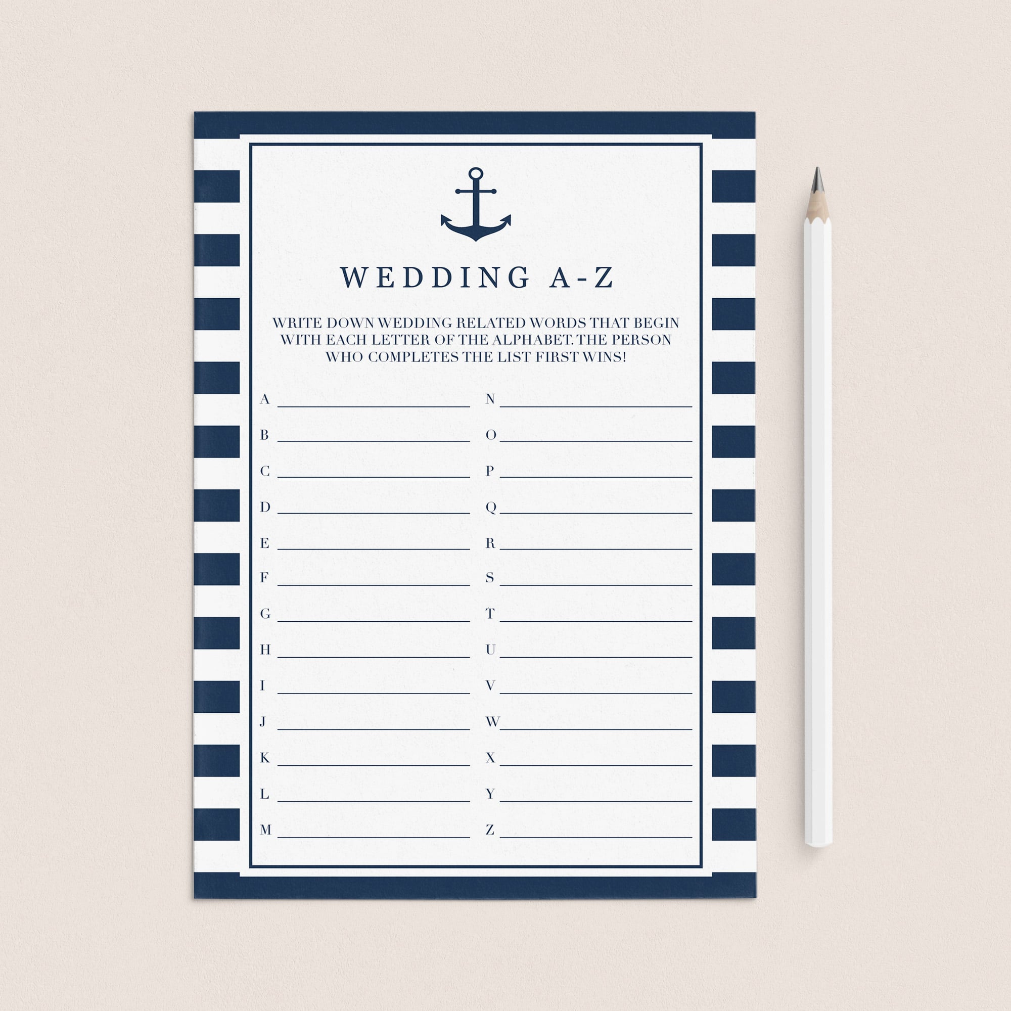 guess the wedding related words a-z game by LittleSizzle