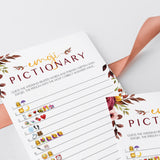 Emojis Bridal Shower Game Printable Burgundy Floral
