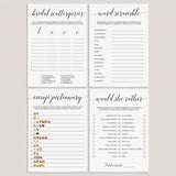 4 Virtual Bridal Shower Games Minimalist by LittleSizzle