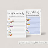 Zoom bridal shower game template by LittleSizzle