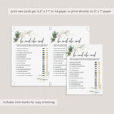 Bride or Groom Bridal Shower Games Printable
