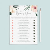 Summer Bridal Shower Games Bundle Printable