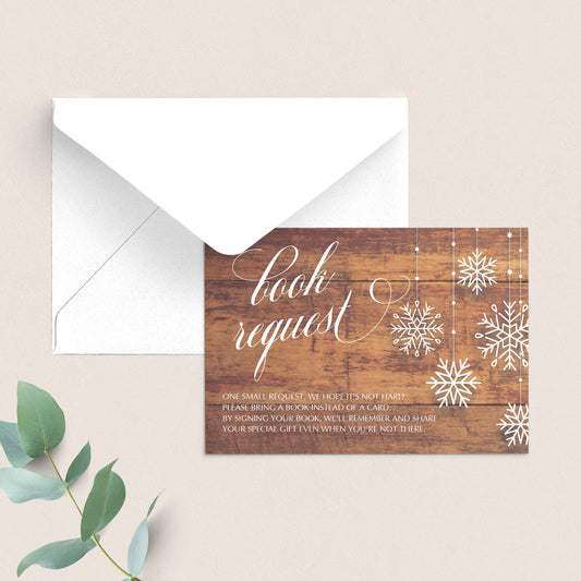 Rustic bring a book for baby cards by LittleSizzle