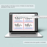 Instant download baby book cards for girl shower by LittleSizzle