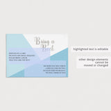 Boy baby shower bring a book cards by LittleSizzle
