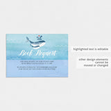 Blue baby shower book instead of a card template by LittleSizzle