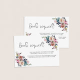 Bohemian girl shower book cards printable by LittleSizzle