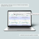 Lightblue babyshower bring a book card printable by LittleSizzle