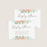 No Gift Wrap Insert Cards Instant Download