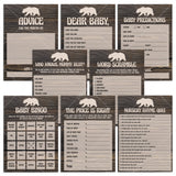 Rustic animal baby shower games package by LittleSizzle