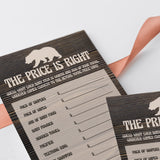 Woods brown bear baby sprinkle price right game by LittleSizzle