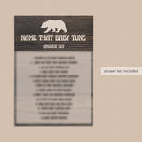 Name the baby song answer key for baby shower by LittleSizzle