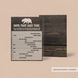 Bear Themed Baby Shower Game Printable Name That Baby Tune