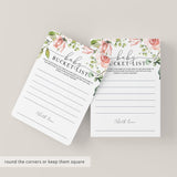 Bucket List for the First Year Baby Shower Game Cards