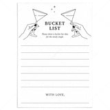 Post Divorce Bucket List Cards Printable by LittleSizzle
