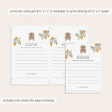 Bucket List for Retirement Cards Printable