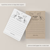 Post Divorce Bucket List Cards Printable