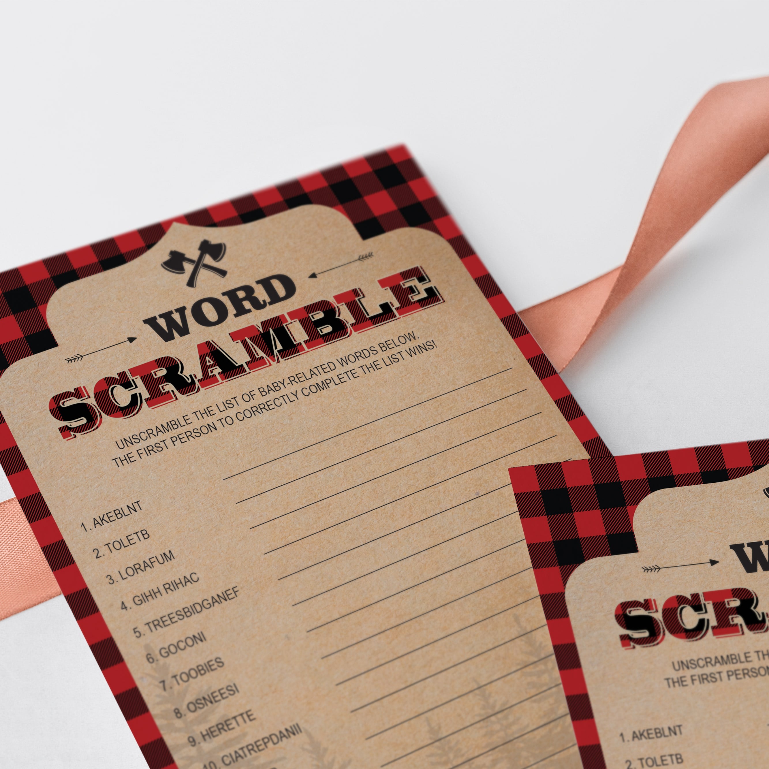 Forest baby shower games printable by LittleSizzle