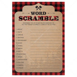 Forest Baby Shower Scrambled Words Game Printable by LittleSizzle